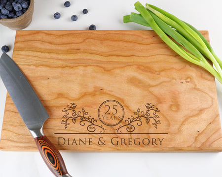 Cherry Cutting Board with "009" Engraving - Muskoka Woodworking
