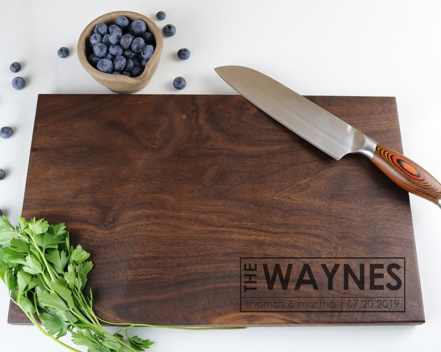 Engraved Walnut Cutting Board Toronto Customized Chopping Board – Muskoka  Woodworking