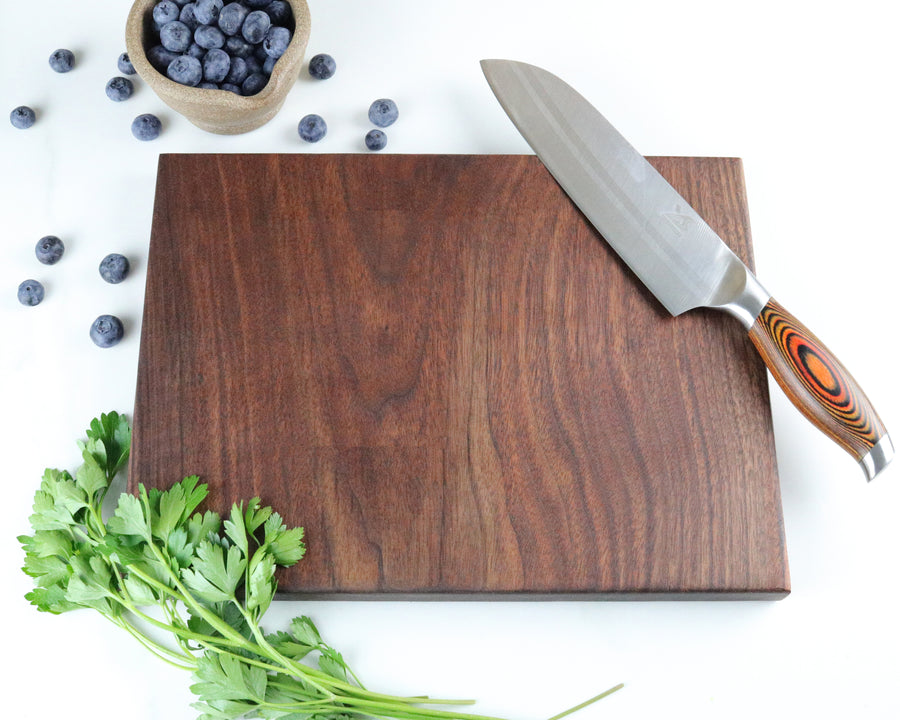 Walnut Cutting Board with "002" Engraving - Muskoka Woodworking