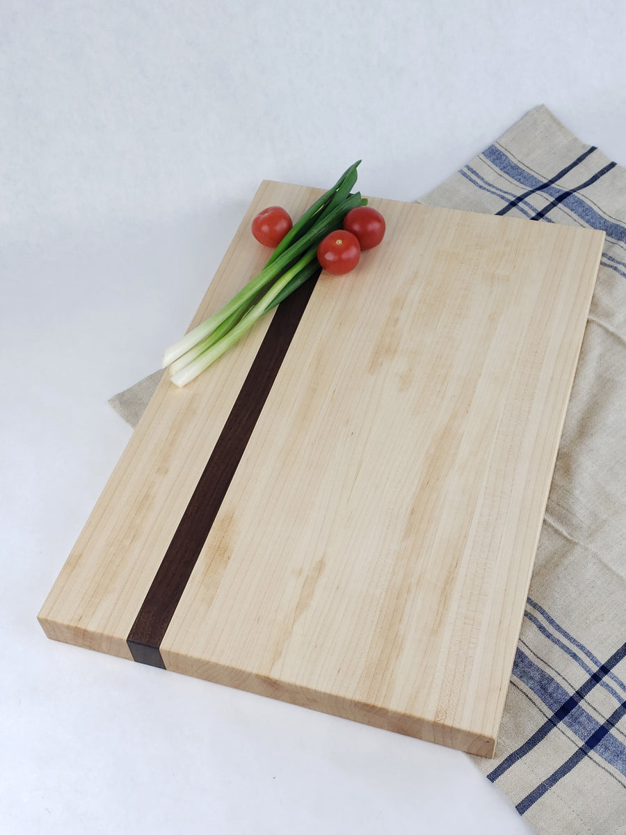 Maple with Walnut Accent Cutting Board - Muskoka Woodworking